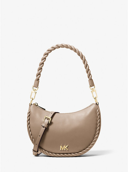 MICHAEL KORS Kyla Small Leather Convertible Pochette BIRCH Image 1