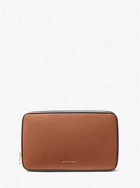 MICHAEL KORS Medium Pebbled Leather Tech Organizer LUGGAGE Image 1