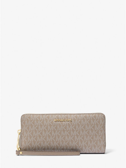 MICHAEL KORS Large Logo Continental Wallet BIRCH Image 1
