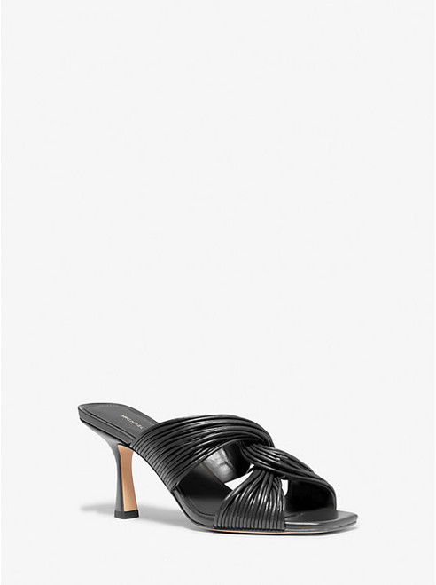 MICHAEL KORS Alessia Mule Sandal BLACK Image 1 MICHAEL KORS Alessia Mule Sandal BLACK Image 1