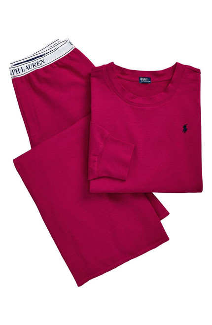 POLO RALPH LAUREN Sweatshirt & Wide Leg Pajamas