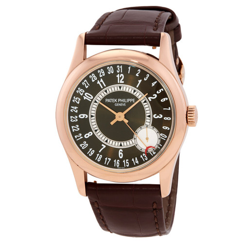 PATEK PHILIPPE  Calatrava Brown Dial 18K Rose Gold Men's Watch