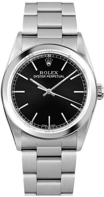 ROLEX Oyster Perpetual 31 Black Dial Steel Women'S Watch 77080 Image 1