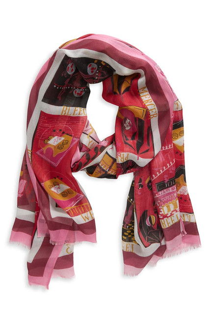 KATE SPADE holiday rooftops oblong scarf
