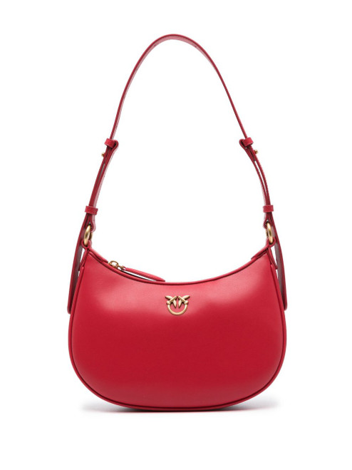 PINKO Love Birds Leather Shoulder Bag