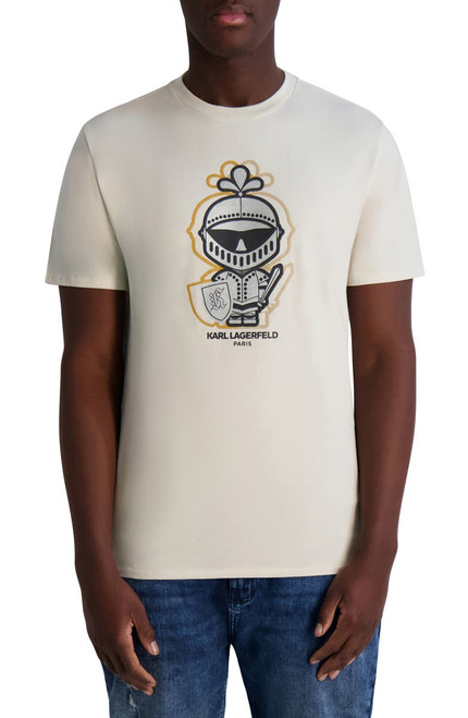 KARL LAGERFELD Outline Karl Amour Cotton Graphic T-Shirt