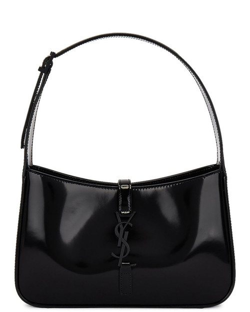 SAINT LAURENT LE 5 A 7 Hobo Bag - Black