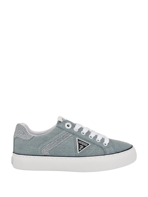 GUESS Lins Rhinestone Low-Top Denim Sneakers