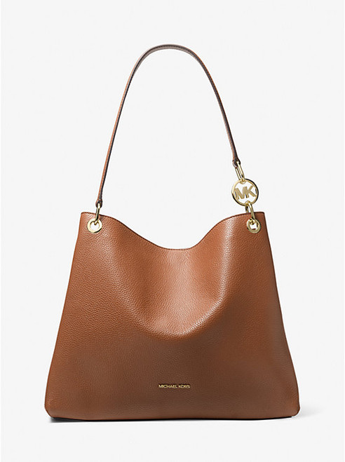MICHAEL KORS Christina Large Pebbled Leather Shoulder Bag POWDER BLUSH Image 1