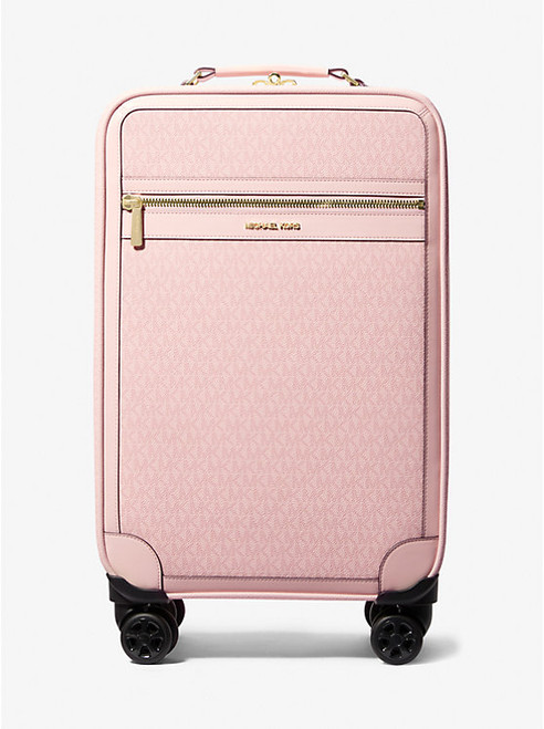 MICHAEL KORS Jet Set Travel Small Signature Logo Suitcase POWDER BLUSH Image 1