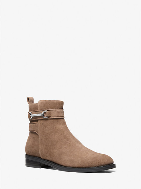 MICHAEL KORS Carson Suede Ankle Boot DRIFTWOOD Image 1