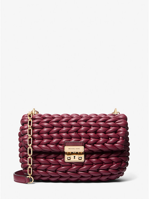 MICHAEL KORS Tribeca Large Hand-Braided Shoulder Bag MULBERRY Image 1