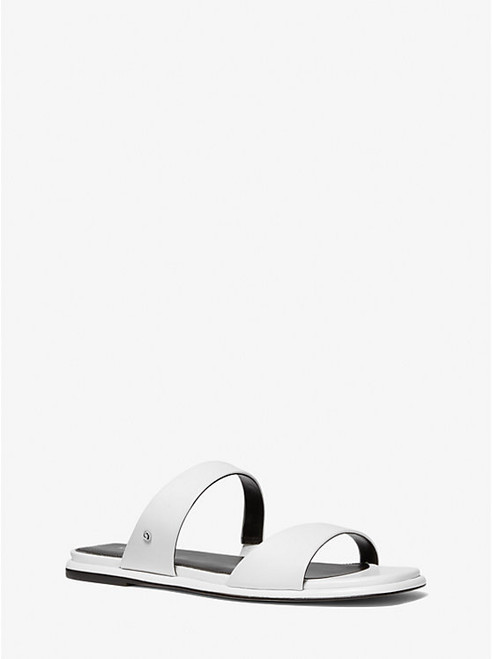 MICHAEL KORS Jaida Leather Sandal OPTIC WHITE Image 1
