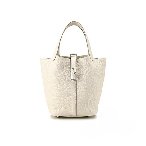 HERMES Picotin Lock PM Craie Ivory White