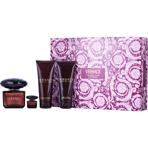 VERSACE  Eau De Parfum Spray 3 Oz & Body Lotion 3.4 Oz & Shower Gel 3.4 Oz & Eau De Parfum 0.17 Oz Mini Image 1
