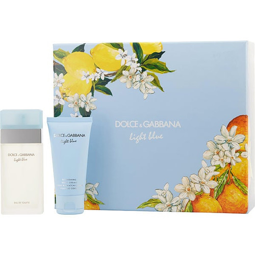 DOLCE & GABBANA D & G Light Blue Eau De Toilette Spray 1.7 Oz & Body Cream 1.7 Oz Image 1