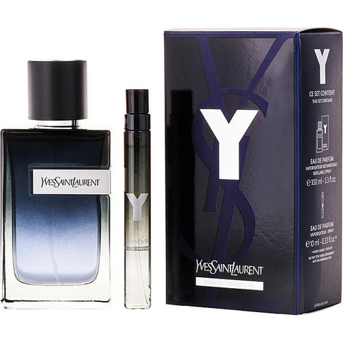 SAINT LAURENT Y Eau De Parfum Refillable Spray 3.3 Oz & Eau De Parfum Spray 0.33 Oz Refillable Mini Image 1