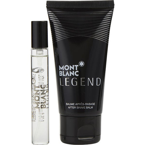 MONT BLANC Legend Eau De Toilette Spray 0.25 Oz & Aftershave Balm 1.7 Oz & Pouch Image 1