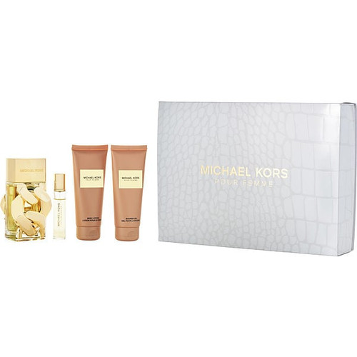 MICHAEL KORS Pour Femme De Parfum Spray 3.4 Oz & Body Lotion 3.4 Oz & Shower Gel 3.4 Oz & Eau De Parfum Spray 0.34 Oz Mini Image 1