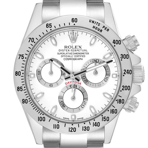 ROLEX Daytona White Dial Steel Mens Watch 116520 Image 1