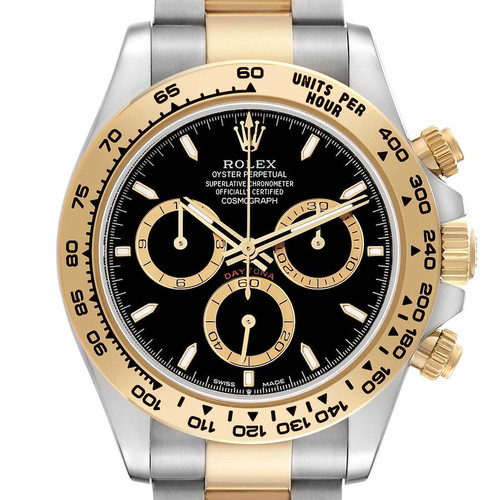ROLEX Daytona Steel Yellow Gold Black Dial Mens Watch 126503 Image 1