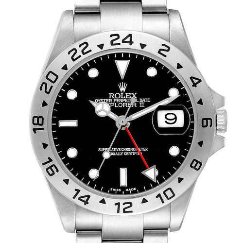 ROLEX Explorer Ii 40 Mm Black Dial Steel Mens Watch 16570 Image 1