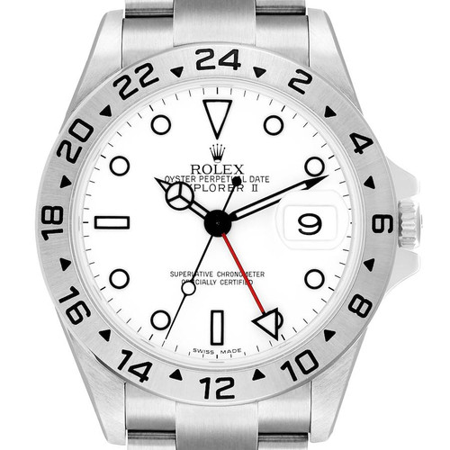 ROLEX Explorer Ii Polar White Steel Mens Watch 16570 Image 1