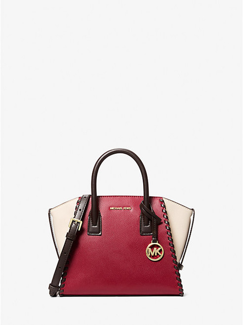 MICHAEL KORS Avril Small Leather Satchel CHERRY MULTI Image 1