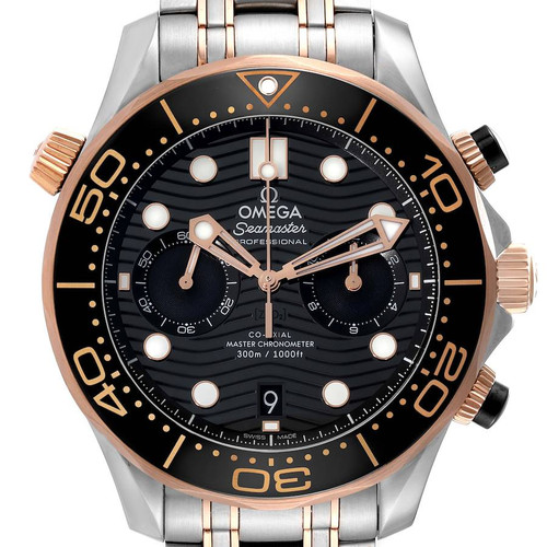 OMEGA Seamaster Diver Steel Rose Gold Mens Watch 210.20.44.51.01.001 Image 1