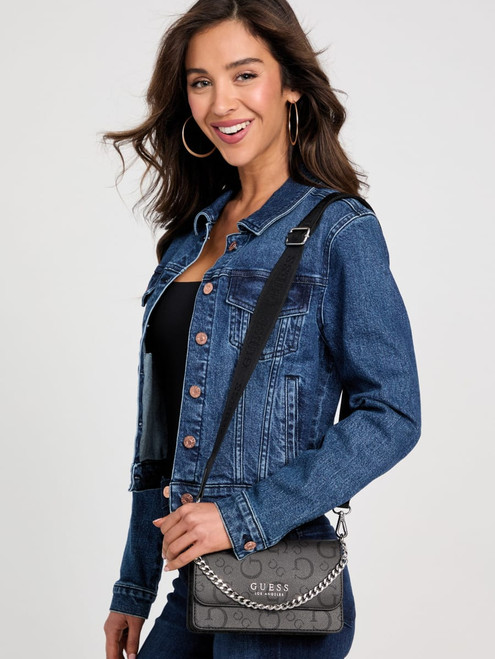 GUESS Saffron Crossbody BLACK Image 1