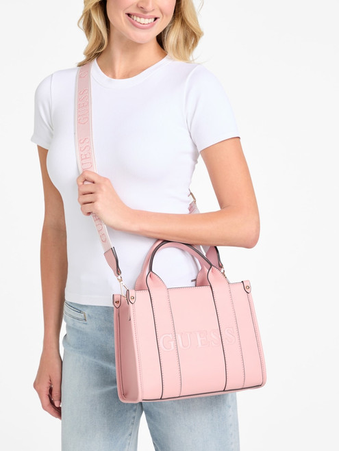 GUESS Rosse Small Carryall PINK Image 1