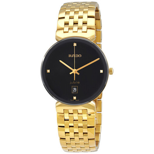 RADO Florence Quartz Diamond Black Dial Unisex Watch Item No. R48914703 RADO Florence Quartz Diamond Black Dial Unisex Watch Item No. R48914703