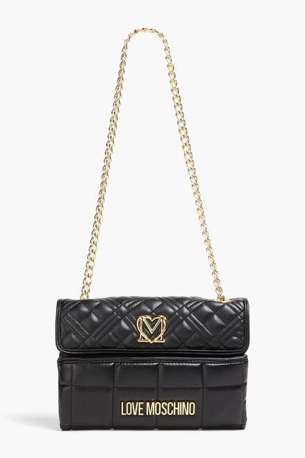 LOVE MOSCHINO Quilted Shoulder Bag - Black (Arriving In Delhi )