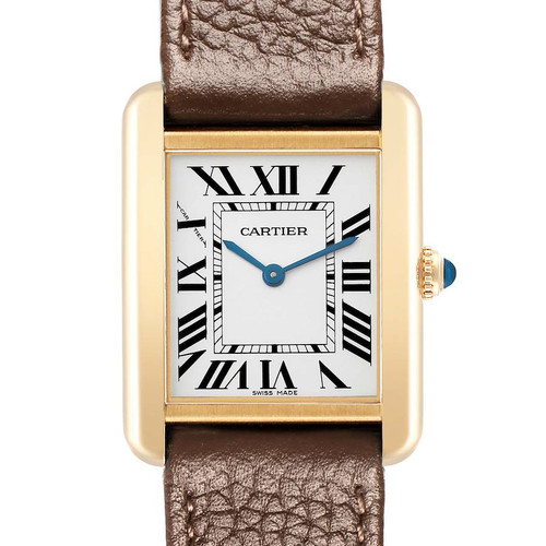 CARTIER Tank Solo Small Steel Yellow Gold Ladies Watch W1018755 Image 1
