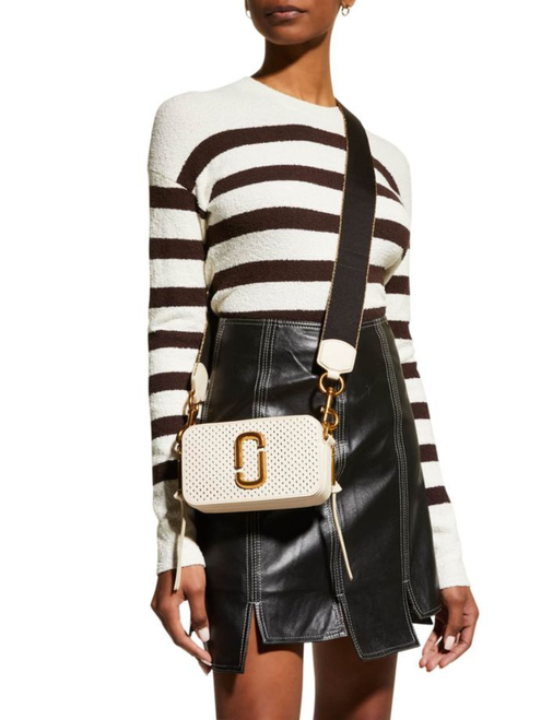MARC JACOBS The Snapshot Perforated Crossbody Bag
