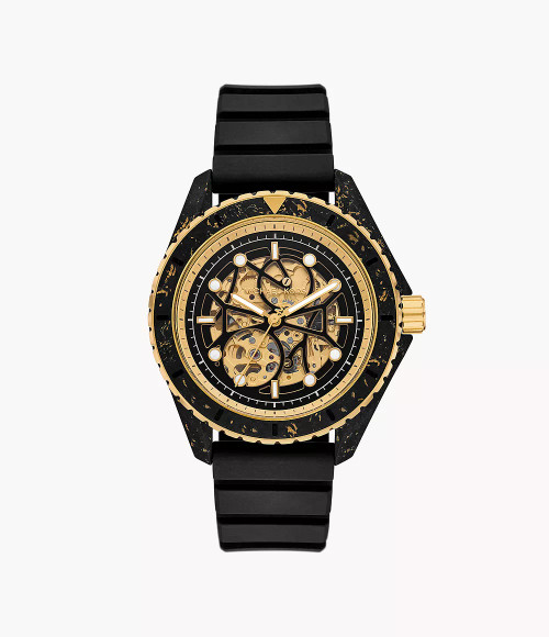 MICHAEL KORS Limited Edition Maritime Three-Hand Black Silicone Watch Mk9194Le Image 1