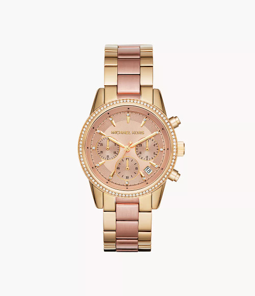 MICHAEL KORS Bryant Chronograph Two-Tone Stainless Steel Watch Mk6475 Image 1