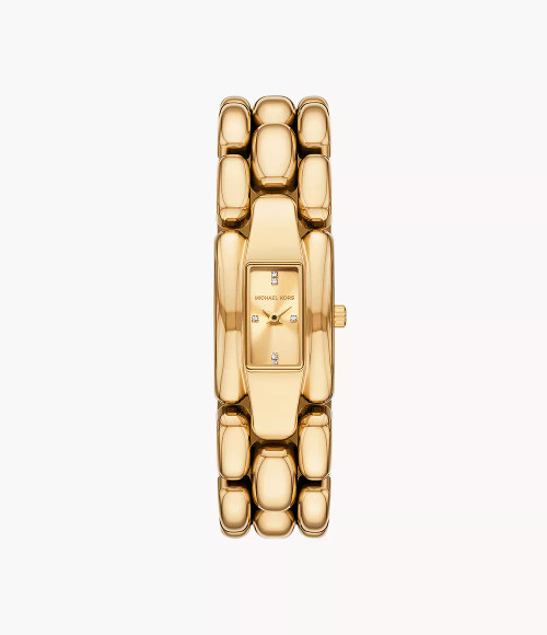 MICHAEL KORS Hally Two-Hand Gold-Tone Stainless Steel Watch Mk4921 Image 1