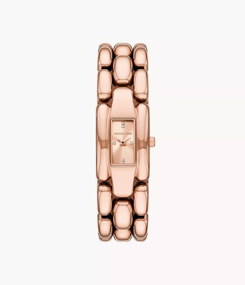 MICHAEL KORS Hally Two-Hand Rose Gold-Tone Stainless Steel Watch Mk4954 Image 1