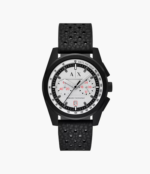 ARMANI EXCHANGE Chronograph Black Rubber Watch Ax2865 Image 1