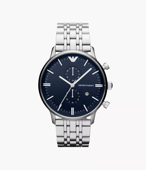 EMPORIO ARMANI Men'S Two-Hand Stainless Steel Watch Ar1648 Image 1
