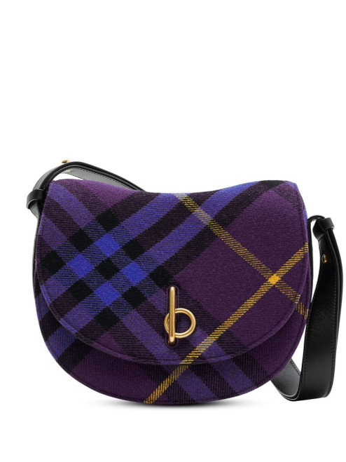 BURBERRY Medium Rocking Horse Woven Crossbody Bag - Purple/Multicolour (@Delhi Studio)