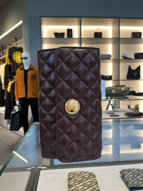 VERSACE Nappa Leather Medusa Evening Women's Bag - Red VERSACE Nappa Leather Medusa Evening Women's Bag - Red