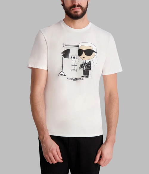 KARL LAGERFELD Karl & Choupette photo t-shirt lm5g2118