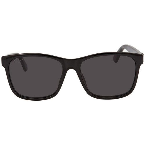 GUCCI Grey Rectangular Men's Sunglasses  GG0746S 001 57