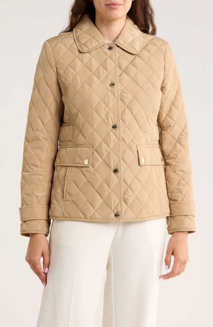 MICHAEL KORS  Diamond Quilted Jacket - Khaki