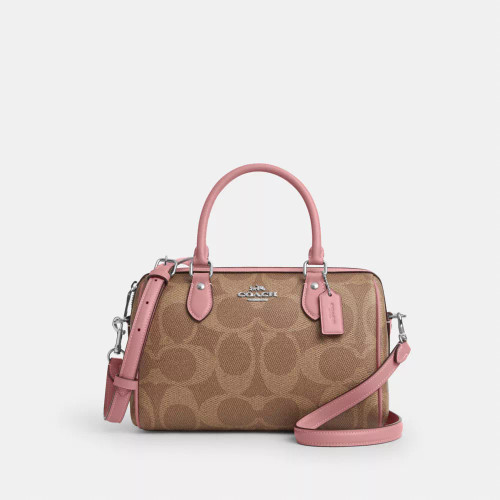 COACH Rowan Satchel Bag In Maxi Signature Canvas