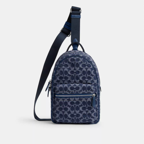 COACH Charter Pack In Signature Denim