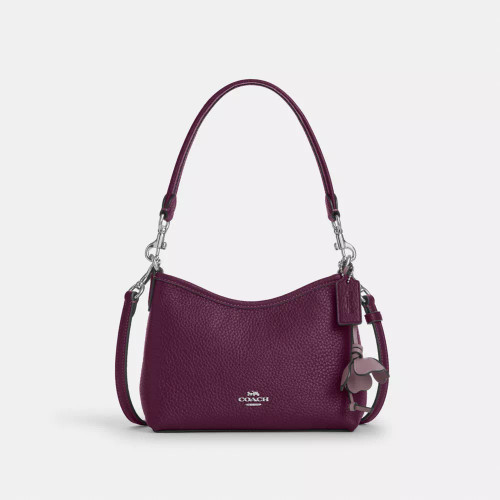 COACH Laurel Small Shoulder Bag With Flower Charm COACH Laurel Small Shoulder Bag With Flower Charm