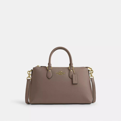 COACH Georgia Satchel Bag - Gold/Dark Stone